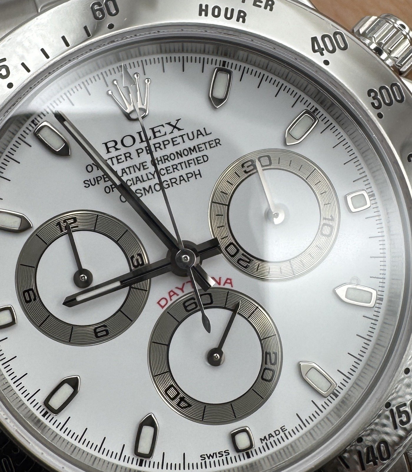 ロレックス デイトナ116520 文字盤クローズアップ OYSTER PERPETUAL